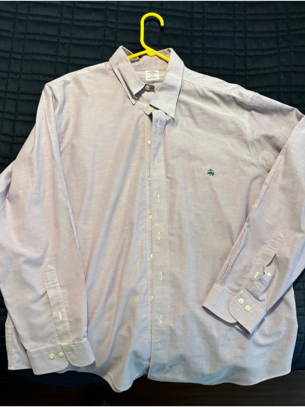 Brooks Brothers Men's Button-Down Dress Shirt - Light Lavender XXL